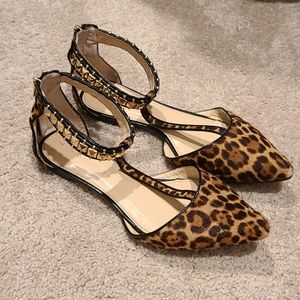 Banana Republic Studded Leopard Flats